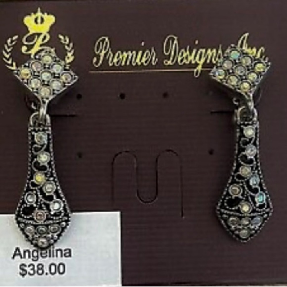 Premier Designs Vintage “Angelina” Aurora Borealis Earrings